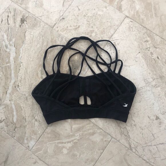 Black super strappy Glyder sports bra sz S - Picture 2 of 2